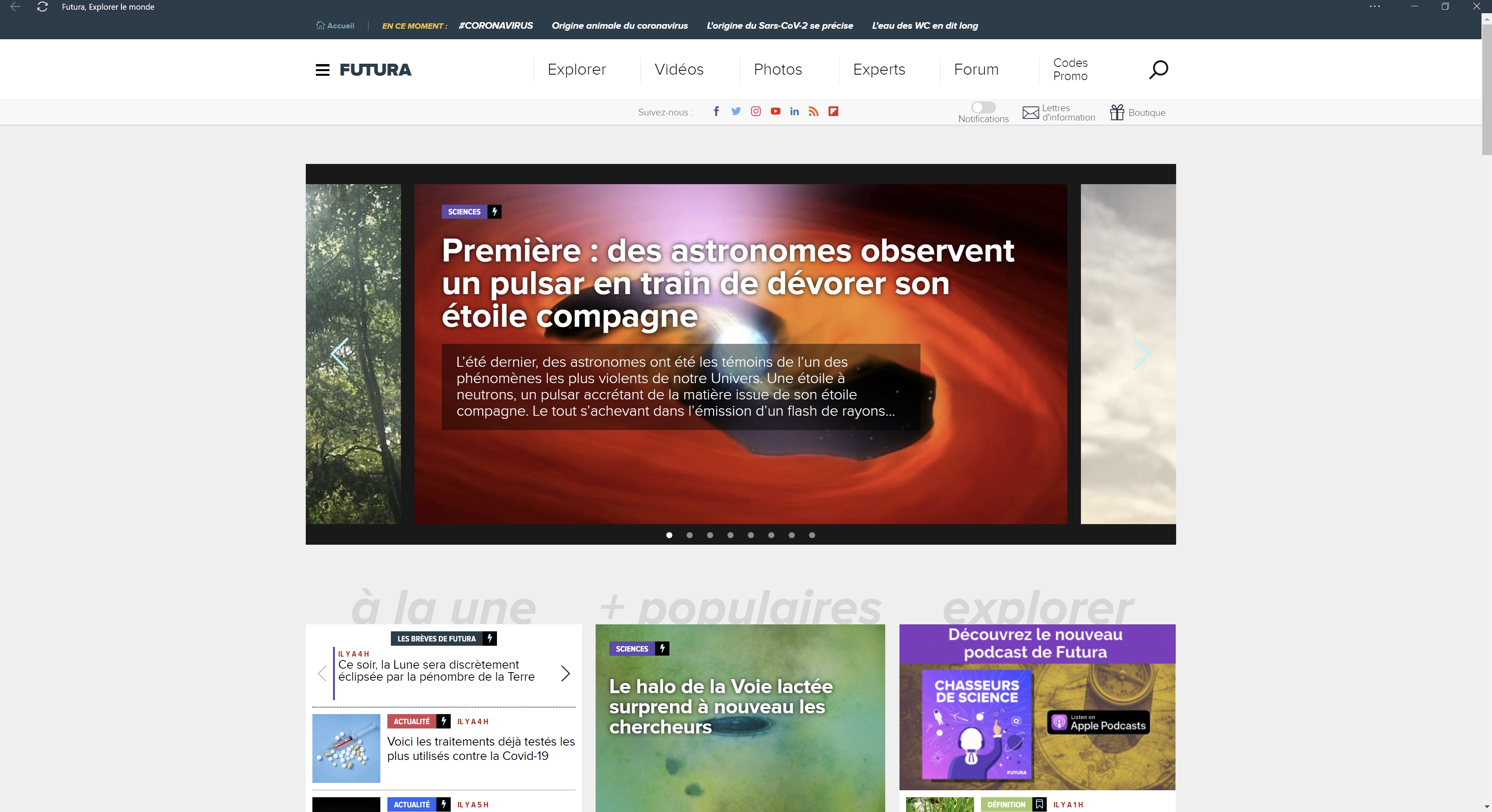 Image du site Futura Sciences